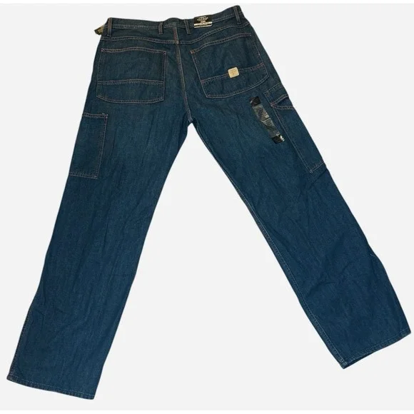 Polo Jeans Co Ralph Lauren Double Knee Sum Jean Men's 36x32 Blue Denim